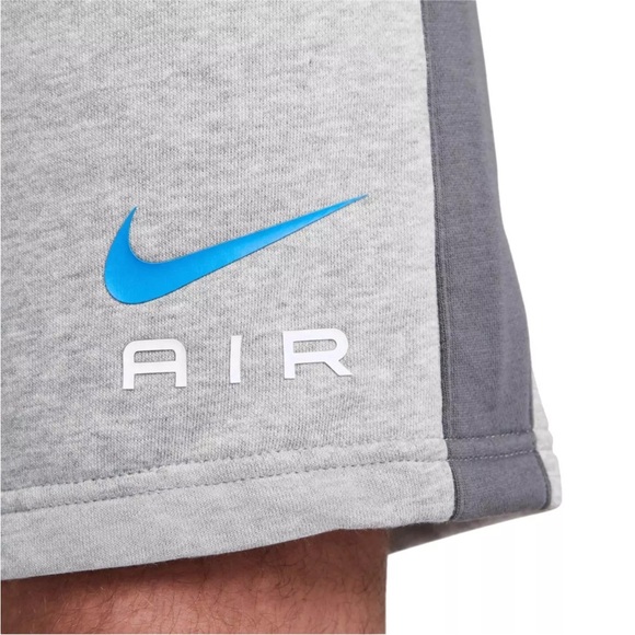 NIKE SPORTSWEAR AIR FRENCH TERRY SHORTS FN7701-063 HEATHER/IRON GREY - Picture 7 of 12